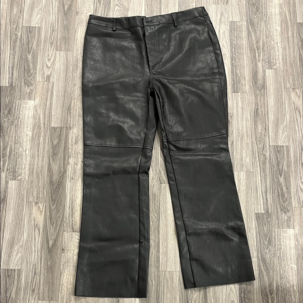 Princess Polly Black Faux Leather Pants